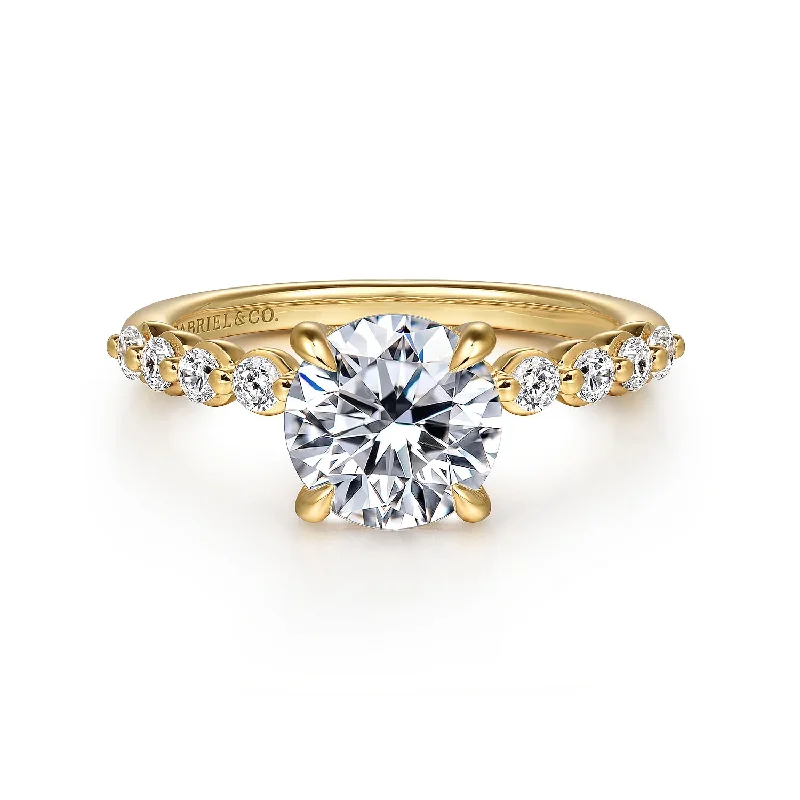 Heart - Shaped Women's Diamond Rings in Rose Gold for a Romantic and Symbolic GiftGabriel 14K Yellow Gold 0.41ctw 4 Prong Style Diamond Semi-Mount Engagement Ring Heart - Shaped Women's Diamond Rings in Rose Gold for a Romantic and Symbolic GiftGabriel 14K Yellow Gold 0.41ctw 4 Prong Style Diamond Semi-Mount Engagement Ring