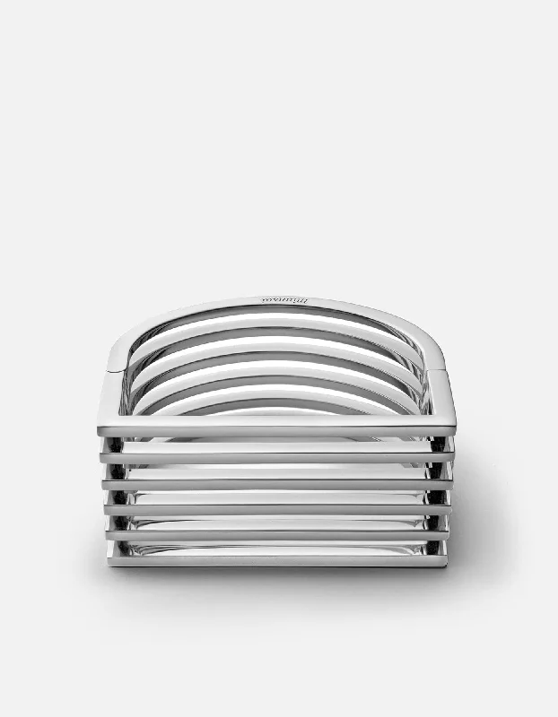 Minimalist Women's Rings with a Single Pearl in 14K Gold - Plated BandsTriad Cuff, Silver Minimalist Women's Rings with a Single Pearl in 14K Gold - Plated BandsTriad Cuff, Silver