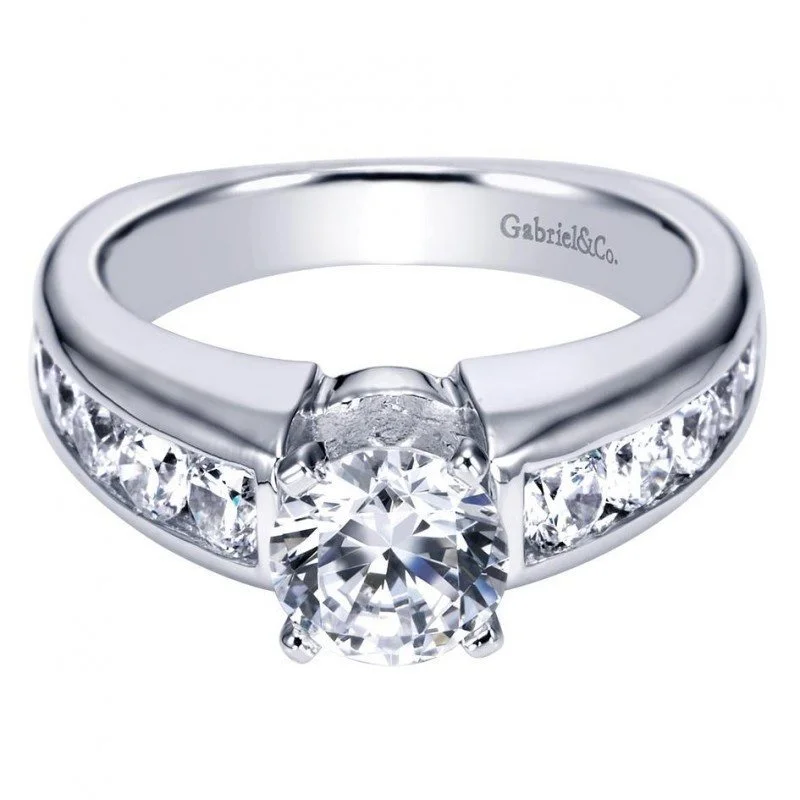 Men's Tanzanite Engagement Rings in Palladium with a Three - Stone ArrangementGraduated Channel Set Round Diamond Ring 1Cttw 14K Gold 46A Men's Tanzanite Engagement Rings in Palladium with a Three - Stone ArrangementGraduated Channel Set Round Diamond Ring 1Cttw 14K Gold 46A