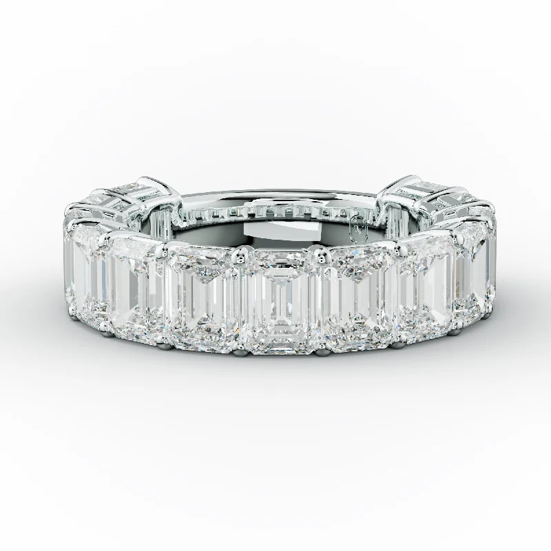 Anniversary rings with a diamond - encrusted band7.0 Carat Emerald Diamond Anniversary Band Anniversary rings with a diamond - encrusted band7.0 Carat Emerald Diamond Anniversary Band