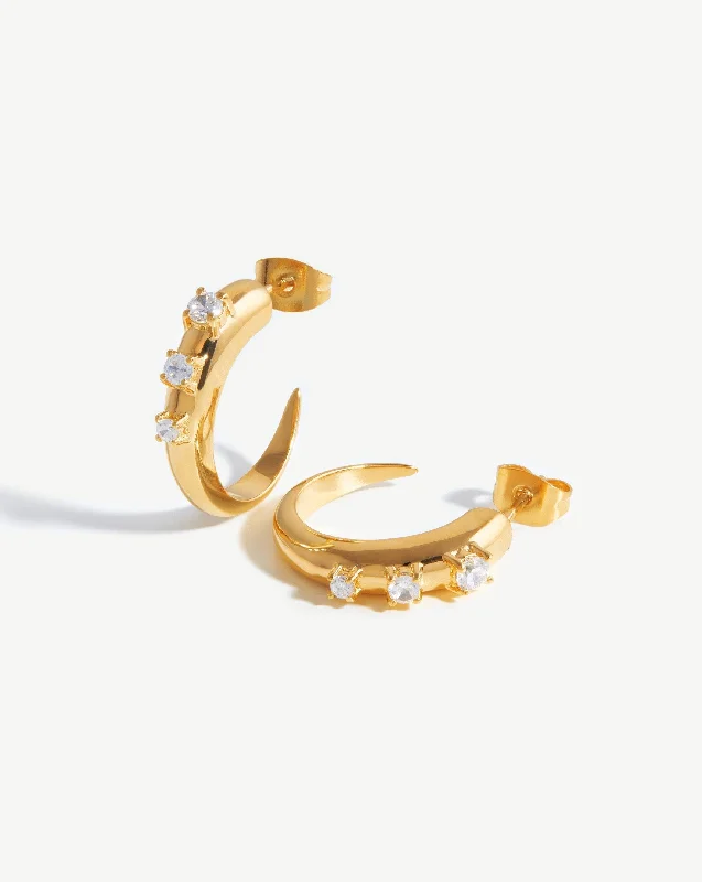 Personalized hoop earringsSmall Claw Hoop Earrings