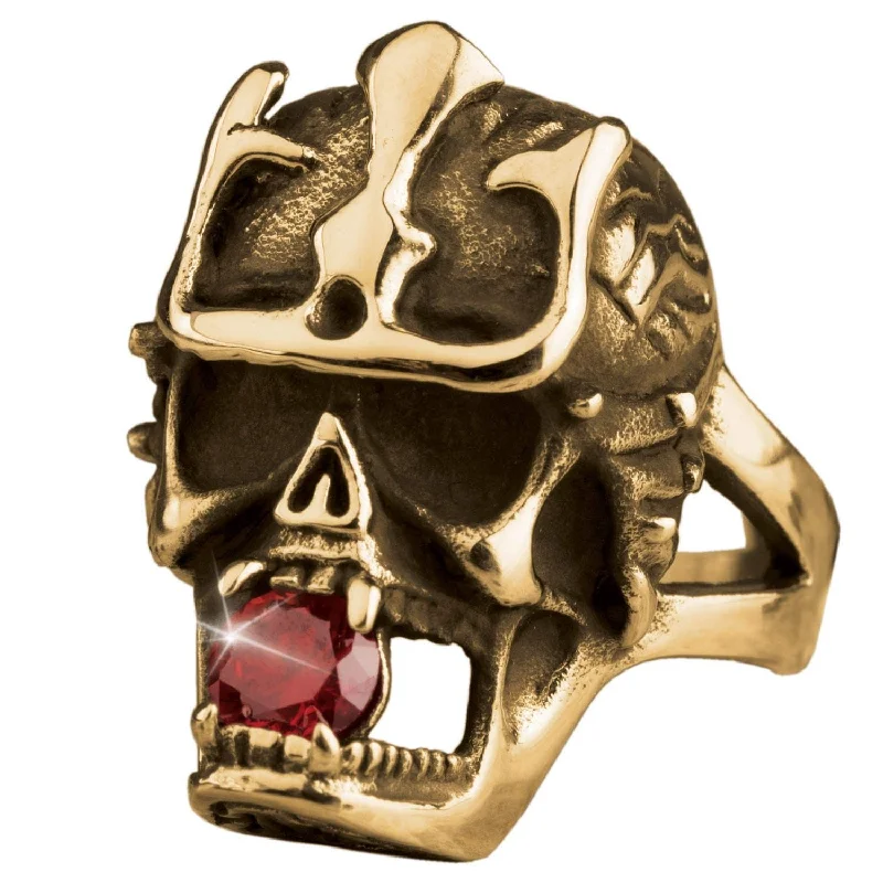 Women's Infinity Symbol Rings in Rose Gold for a Romantic TouchAzteca Skull Gold Men's Ring