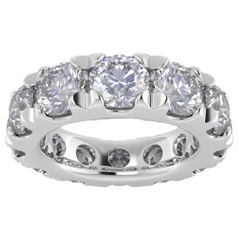 Heart - Shaped Women's Diamond Rings in Rose Gold for a Romantic and Symbolic Gift10 1/2 Carat (ctw) Natural Diamond Eternity ring in White Gold Heart - Shaped Women's Diamond Rings in Rose Gold for a Romantic and Symbolic Gift10 1/2 Carat (ctw) Natural Diamond Eternity ring in White Gold