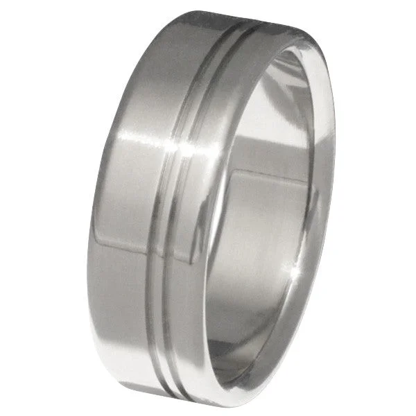 Titanium Rings with a Frosted - Finish Surface for a Modern AestheticTitanium Ring Hideaway n8 Titanium Rings with a Frosted - Finish Surface for a Modern AestheticTitanium Ring Hideaway n8