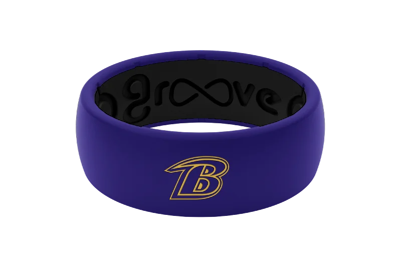 Men's leather - wrapped rings for a rustic charmNFL Baltimore Ravens Ring