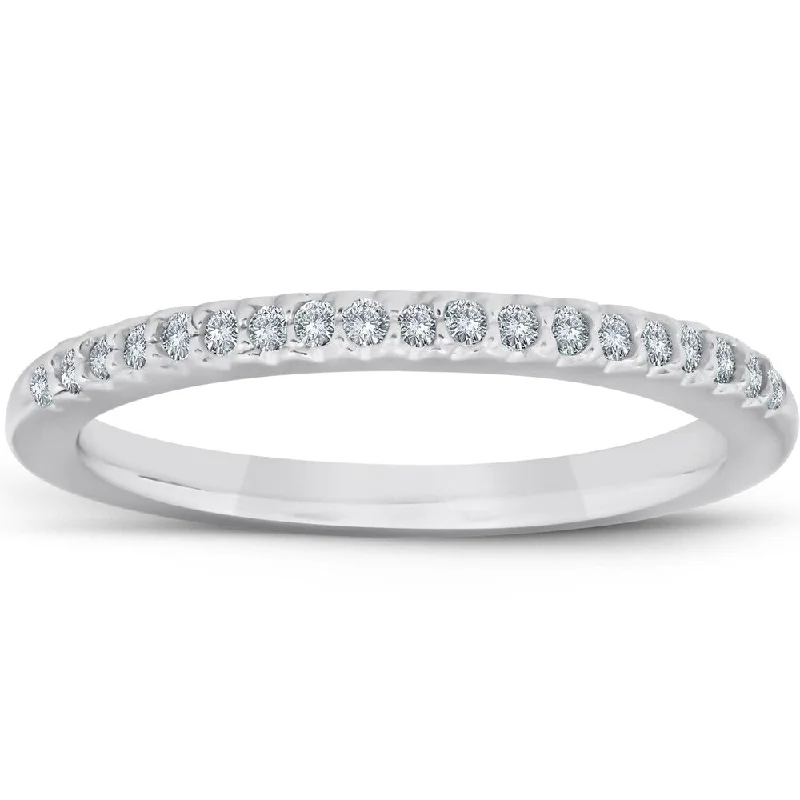 Marquise - Cut Women's Diamond Rings in Palladium for a Unique and Elongated Shape1/4ct Diamond Wedding Ring 14K White Gold Pave French Set Marquise - Cut Women's Diamond Rings in Palladium for a Unique and Elongated Shape1/4ct Diamond Wedding Ring 14K White Gold Pave French Set