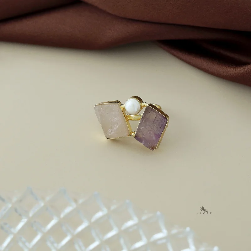 Rose Quartz + Amethyst