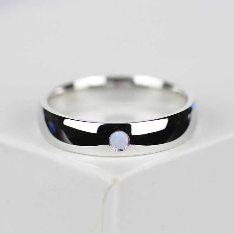 Men's budget - friendly rings for cost - conscious shoppersWhite Opal Men's Gold Wedding Engagement Ring Men's budget - friendly rings for cost - conscious shoppersWhite Opal Men's Gold Wedding Engagement Ring