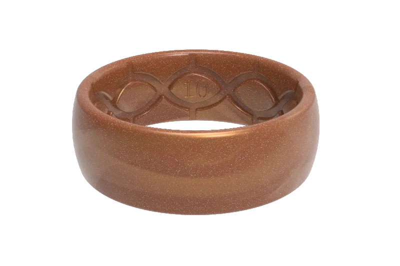 Men's sports - team logo rings for fansSolid Copper Ring