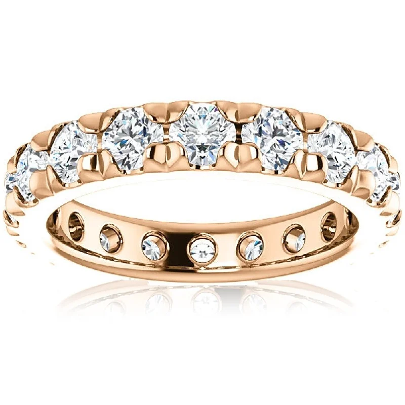 Princess - Cut Women's Diamond Rings in White Gold with a High - Clarity Diamond for a Modern Look14k Rose Gold 3 5/8Ct Diamond Eternity Wedding Ring Princess - Cut Women's Diamond Rings in White Gold with a High - Clarity Diamond for a Modern Look14k Rose Gold 3 5/8Ct Diamond Eternity Wedding Ring