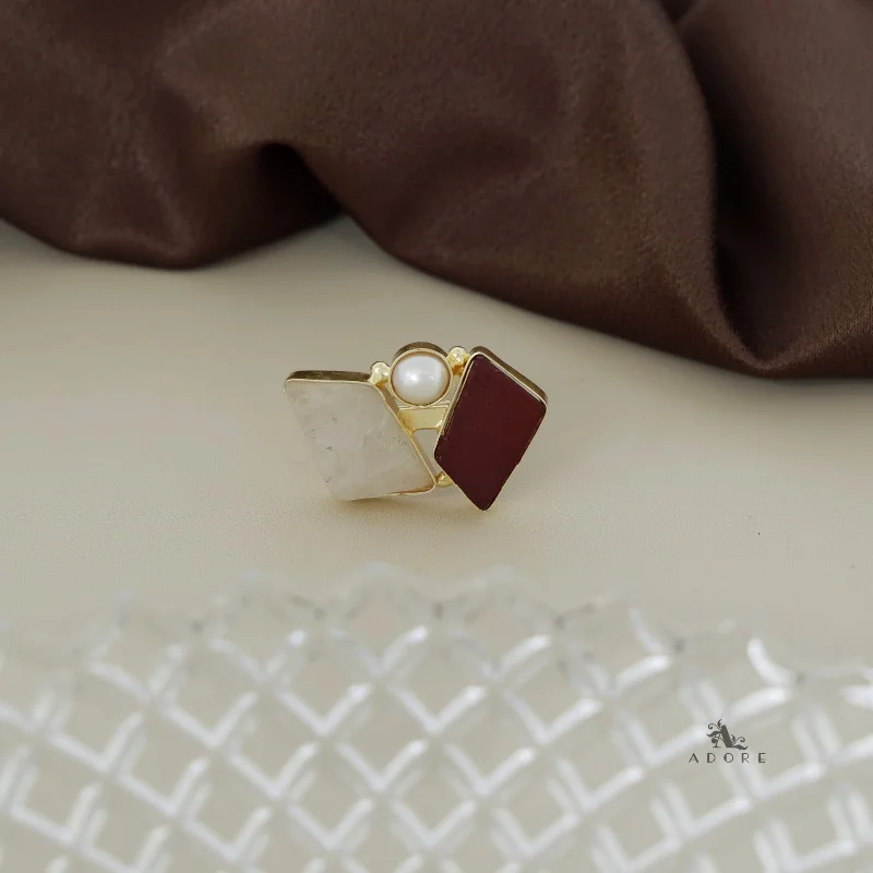 Maroon + Rose Quartz