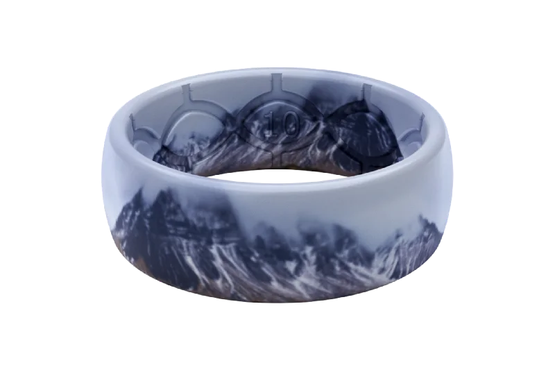 Men's classic silver wedding rings with simple bandsNomad Summit Ring