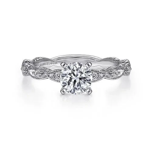 Men's Alexandrite Engagement Rings in Platinum with a Hidden Halo of DiamondsSadie - Vintage Inspired 14K White Gold Round Diamond Engagement Ring (Setting Only) Men's Alexandrite Engagement Rings in Platinum with a Hidden Halo of DiamondsSadie - Vintage Inspired 14K White Gold Round Diamond Engagement Ring (Setting Only)