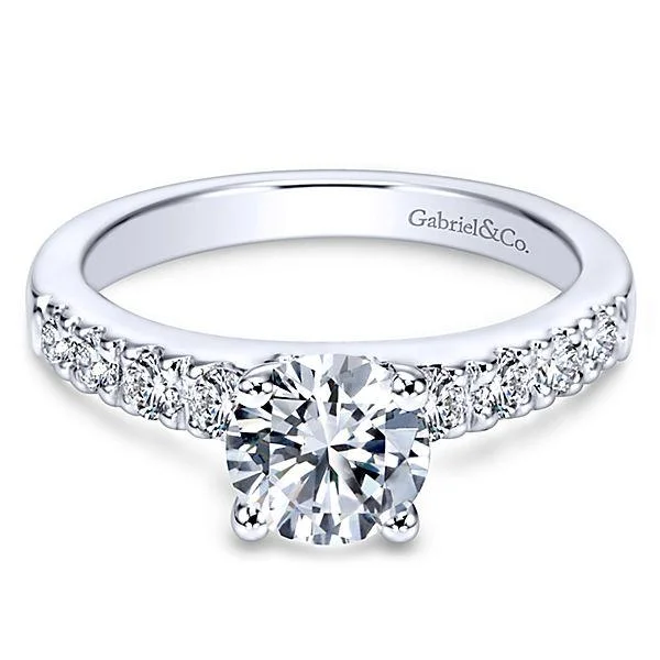 Men's Tanzanite Engagement Rings in Palladium with a Three - Stone ArrangementPave Round Diamond Engagement Ring .38Cttw 14K White Gold Men's Tanzanite Engagement Rings in Palladium with a Three - Stone ArrangementPave Round Diamond Engagement Ring .38Cttw 14K White Gold