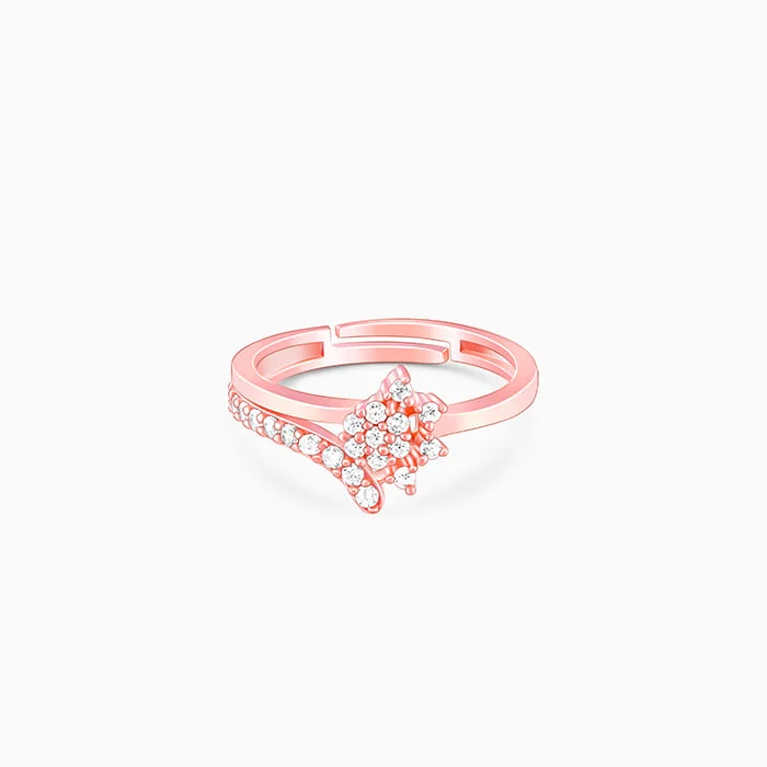 Enamel - Coated Women's Rings in Bright, Bold ColorsRose Gold Whims of Wonder Ring