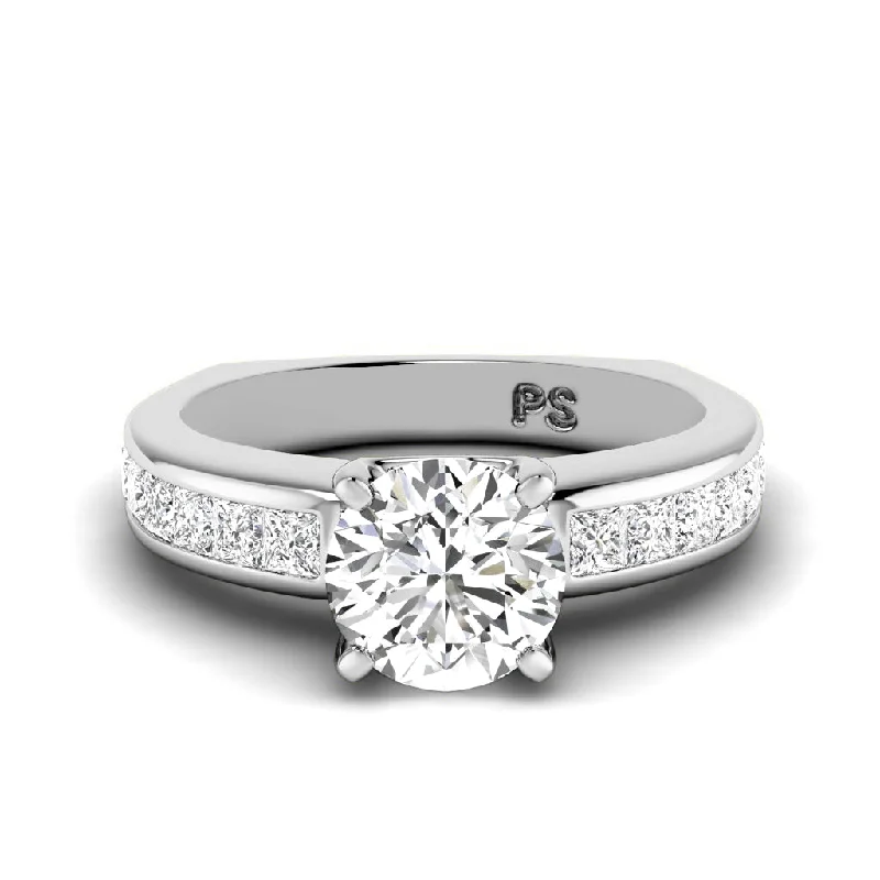 Men's Peridot Engagement Rings in 14K Gold - Filled Metal with a Micro - Pave Setting1.05-2.20 CT Princess & Round Cut Diamonds - Engagement Ring Men's Peridot Engagement Rings in 14K Gold - Filled Metal with a Micro - Pave Setting1.05-2.20 CT Princess & Round Cut Diamonds - Engagement Ring