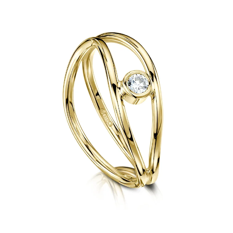 Cushion - Cut Women's Diamond Rings in Platinum with a Soft and Romantic AppearanceDiamond Double Stacking Wave Ring in 9ct Yellow Gold Cushion - Cut Women's Diamond Rings in Platinum with a Soft and Romantic AppearanceDiamond Double Stacking Wave Ring in 9ct Yellow Gold