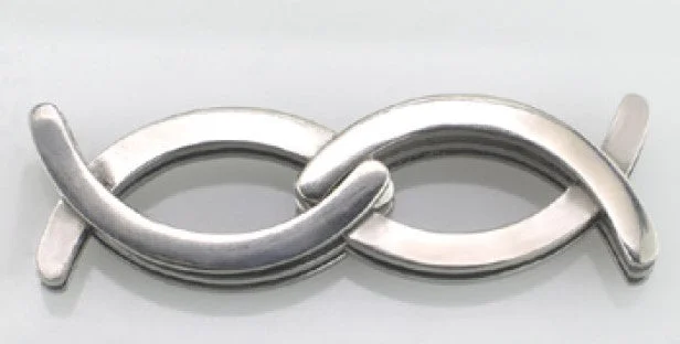 Titanium Rings with a Pearl - and - Diamond - Accented DesignFolding Fishes