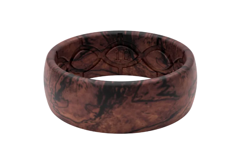 Men's polished brass rings with a warm glowNomad Redwood Ring