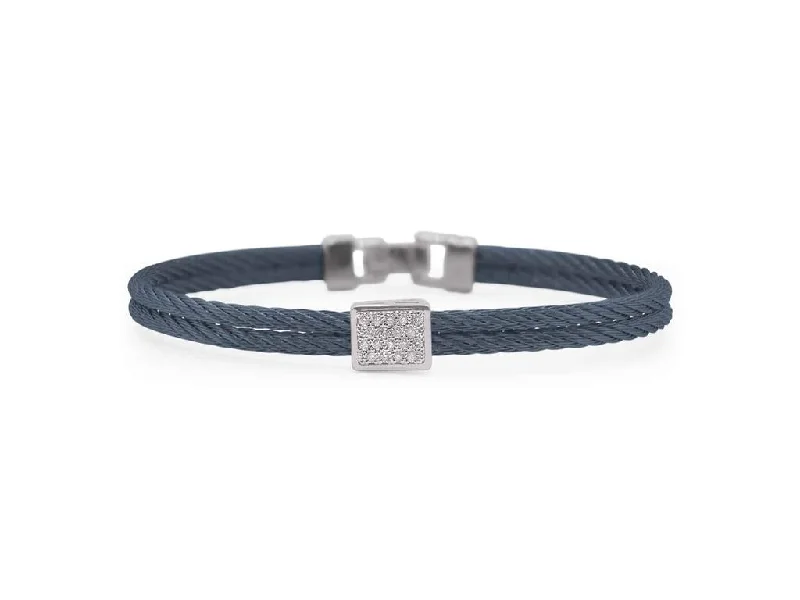 Men's Lapis Lazuli Engagement Rings in Sterling Silver with a Star - Shaped Stone SettingALOR 18Kw Navy Cable Diamond Station Bracelet Men's Lapis Lazuli Engagement Rings in Sterling Silver with a Star - Shaped Stone SettingALOR 18Kw Navy Cable Diamond Station Bracelet