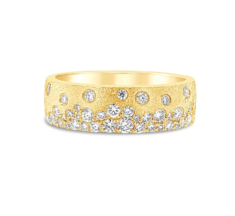 Men's Tourmaline Engagement Rings in 18K Two - Tone Gold with a Floral - Inspired Setting14Ky Flush Set Diamond Band Men's Tourmaline Engagement Rings in 18K Two - Tone Gold with a Floral - Inspired Setting14Ky Flush Set Diamond Band
