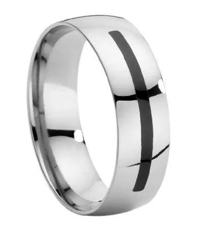 Men's adjustable - size rings for a perfect fitMen's Titanium Wedding Band with Enamel Insert-8mm Men's adjustable - size rings for a perfect fitMen's Titanium Wedding Band with Enamel Insert-8mm