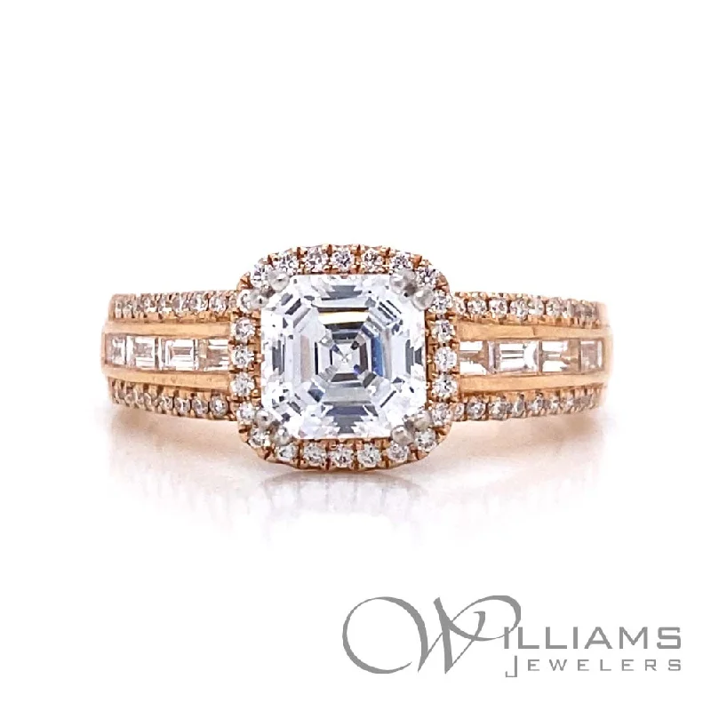 Men's Tourmaline Engagement Rings in 18K Two - Tone Gold with a Floral - Inspired SettingWilliams Signature 14 Karat Diamond Engagement Ring Men's Tourmaline Engagement Rings in 18K Two - Tone Gold with a Floral - Inspired SettingWilliams Signature 14 Karat Diamond Engagement Ring
