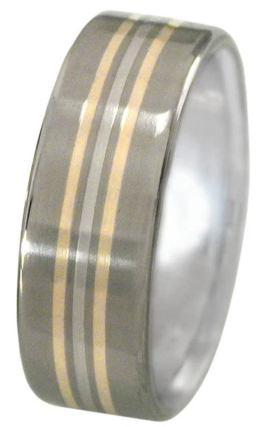 Hypoallergenic Titanium Rings for Sensitive SkinGold and Platinum Titanium Ring Spirit m7 Hypoallergenic Titanium Rings for Sensitive SkinGold and Platinum Titanium Ring Spirit m7