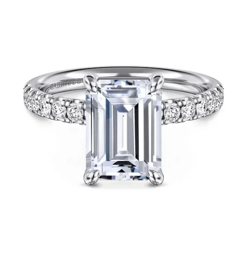 Men's Opal Engagement Rings in 10K Gold with a Milgrain - Trimmed Band14K White Gold 0.35cttw SI2 G-H Diamond Semi-Mount Ring by Gabriel Men's Opal Engagement Rings in 10K Gold with a Milgrain - Trimmed Band14K White Gold 0.35cttw SI2 G-H Diamond Semi-Mount Ring by Gabriel