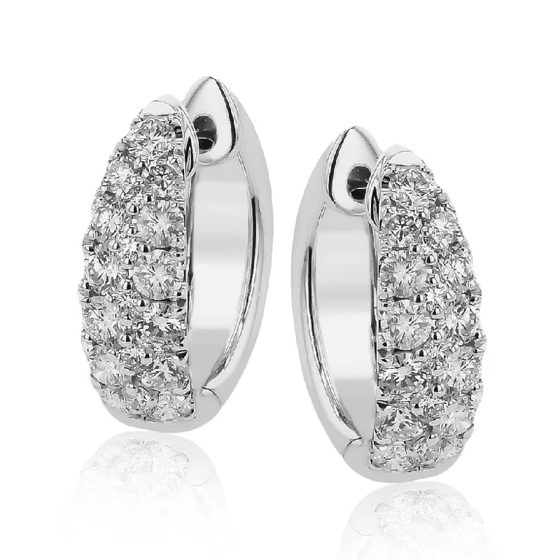 Men's Sapphire Engagement Rings in 18K White Gold with Pave Diamond AccentsSimon G. Diamond Hoop Earrings Men's Sapphire Engagement Rings in 18K White Gold with Pave Diamond AccentsSimon G. Diamond Hoop Earrings