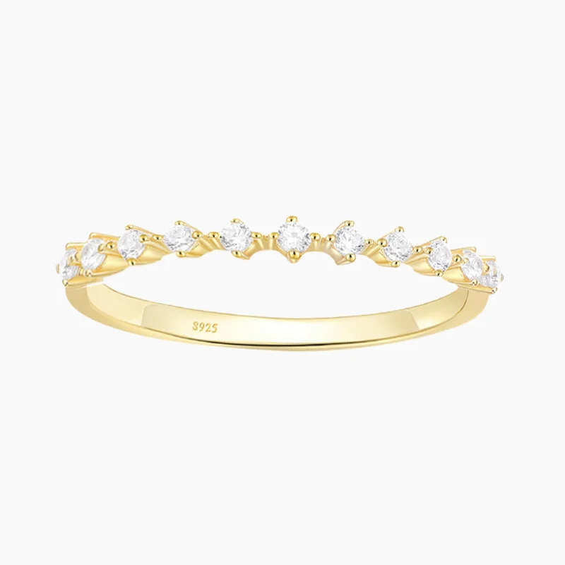 Women's Rings with Birthstones for a Personalized TouchGold Plated Stunning Dainty Sterling Silver Ring Women's Rings with Birthstones for a Personalized TouchGold Plated Stunning Dainty Sterling Silver Ring