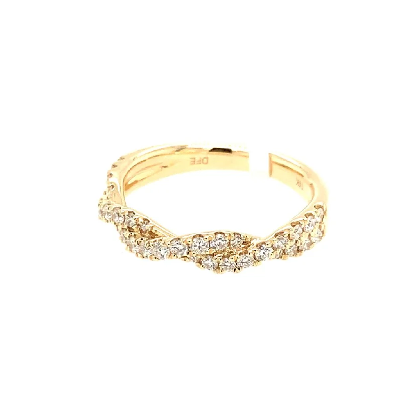 Marquise - Cut Women's Diamond Rings in Palladium for a Unique and Elongated Shape14K Yellow Gold Twist Diamond Ring Marquise - Cut Women's Diamond Rings in Palladium for a Unique and Elongated Shape14K Yellow Gold Twist Diamond Ring