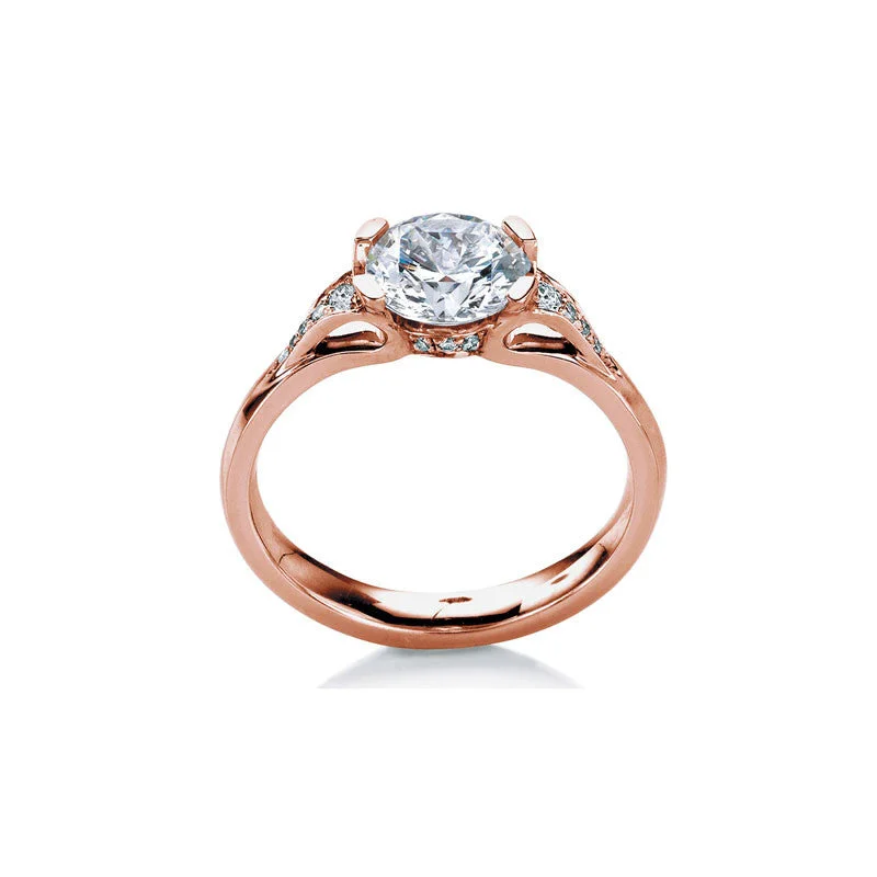 Men's Tourmaline Engagement Rings in 18K Two - Tone Gold with a Floral - Inspired SettingEorsa Round Brilliant Diamond Engagement Ring Men's Tourmaline Engagement Rings in 18K Two - Tone Gold with a Floral - Inspired SettingEorsa Round Brilliant Diamond Engagement Ring