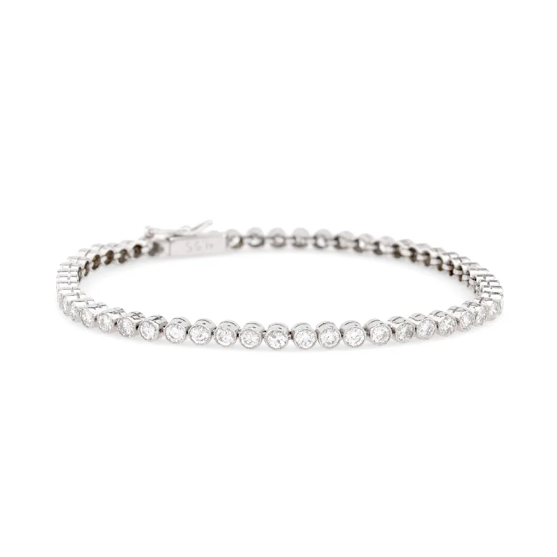 Emerald and diamond engagement ring in a vintage - inspired platinum bandArt Deco Inspired 4.55 Carat Round Brilliant Diamond Platinum Tennis Bracelet Emerald and diamond engagement ring in a vintage - inspired platinum bandArt Deco Inspired 4.55 Carat Round Brilliant Diamond Platinum Tennis Bracelet
