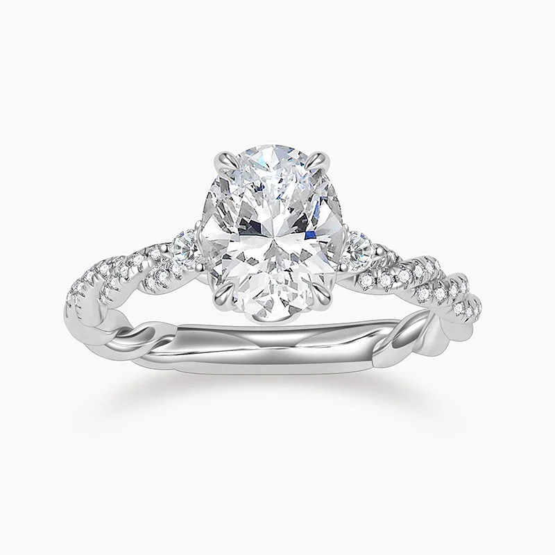 Statement - Making Cocktail Rings for Women with Large Cubic Zirconia925 Oval Cut Sterling Silver Bridal Rings Statement - Making Cocktail Rings for Women with Large Cubic Zirconia925 Oval Cut Sterling Silver Bridal Rings