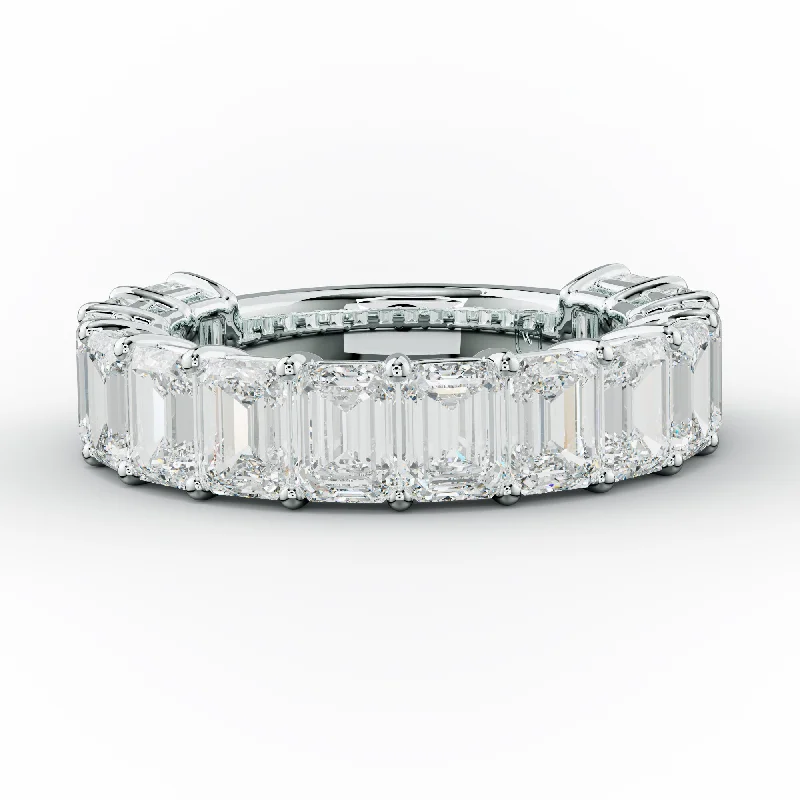 Anniversary rings with a channel - set diamond for a smooth look5.0 Carat Emerald Diamond Anniversary Band Anniversary rings with a channel - set diamond for a smooth look5.0 Carat Emerald Diamond Anniversary Band