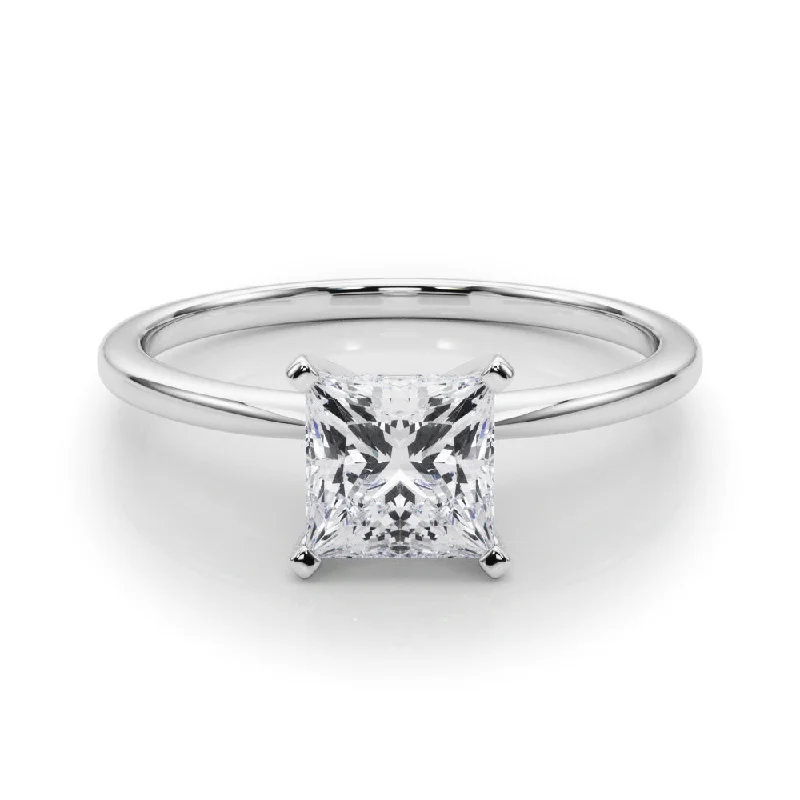 Men's Alexandrite Engagement Rings in Platinum with a Hidden Halo of DiamondsAngelica Princess Solitaire Engagement Ring Men's Alexandrite Engagement Rings in Platinum with a Hidden Halo of DiamondsAngelica Princess Solitaire Engagement Ring