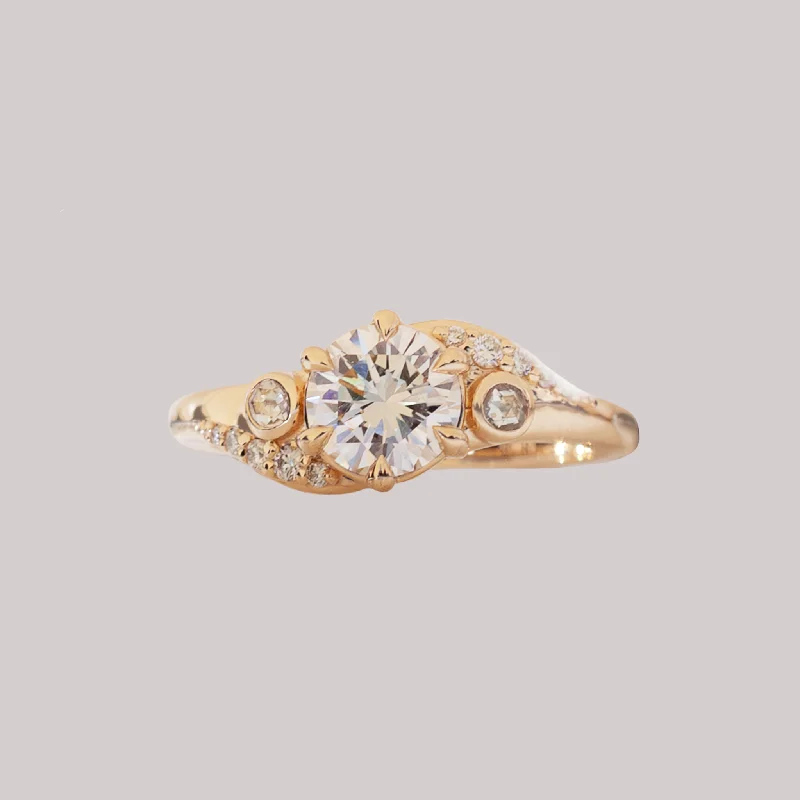 Women's Diamond Rings with Opal Inlays and Diamond Accents for a Mysterious and Iridescent LookÉnosi Infinity Engagement Ring Women's Diamond Rings with Opal Inlays and Diamond Accents for a Mysterious and Iridescent LookÉnosi Infinity Engagement Ring