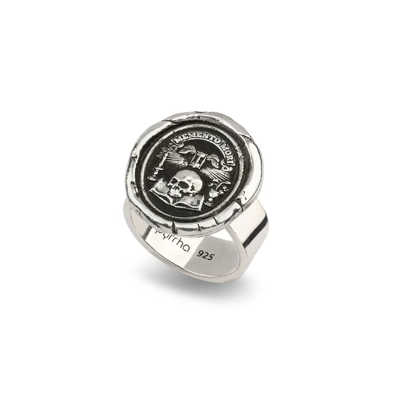 Adjustable Ring Sizes for Women's Rings in Stainless SteelMemento Mori Talisman Ring Adjustable Ring Sizes for Women's Rings in Stainless SteelMemento Mori Talisman Ring