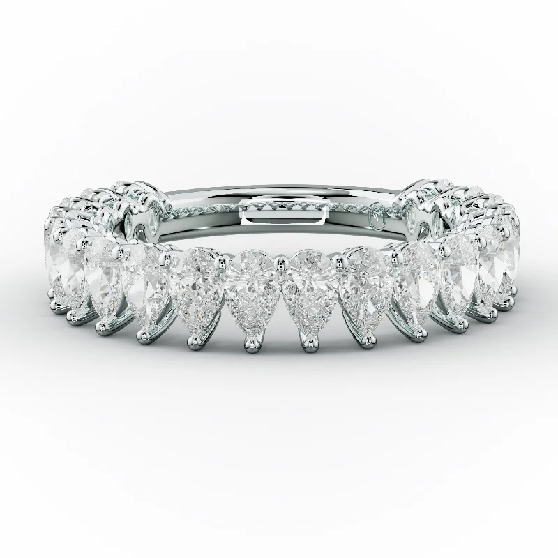 Anniversary rings with a diamond - and - rhodochrosite combination2.0 Carat Pear Shape Diamond Anniversary Band Anniversary rings with a diamond - and - rhodochrosite combination2.0 Carat Pear Shape Diamond Anniversary Band