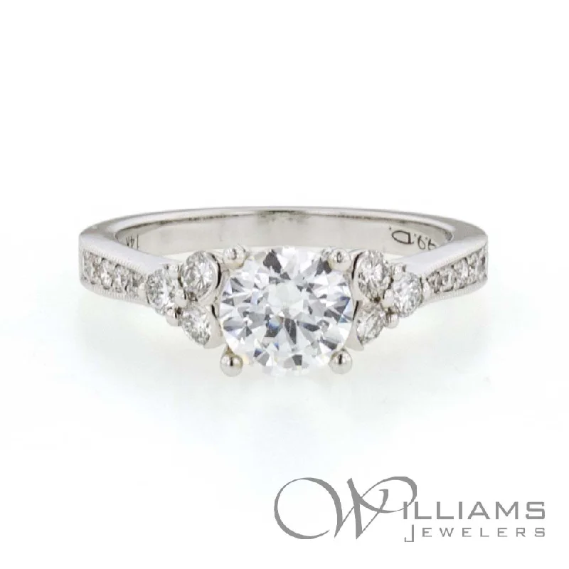 Men's Tanzanite Engagement Rings in Palladium with a Three - Stone ArrangementWilliams Signature 14 Karat Diamond Engagement Ring Men's Tanzanite Engagement Rings in Palladium with a Three - Stone ArrangementWilliams Signature 14 Karat Diamond Engagement Ring