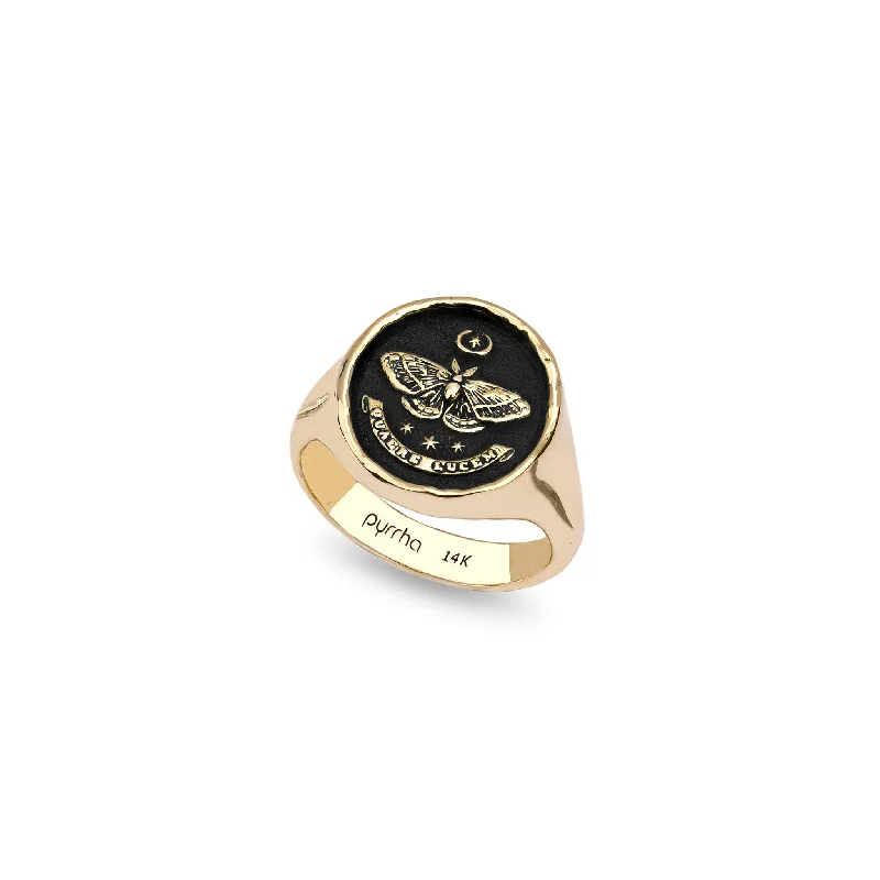 Enamel - Coated Women's Rings in Bright, Bold ColorsSeek the Light 14K Gold Signet Ring Enamel - Coated Women's Rings in Bright, Bold ColorsSeek the Light 14K Gold Signet Ring