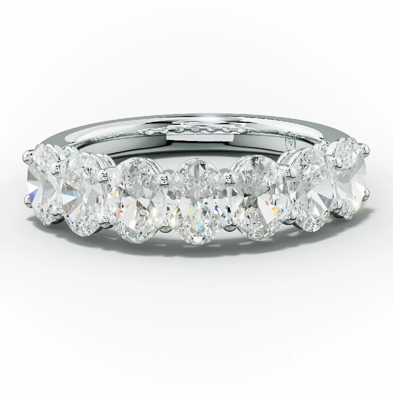 Custom - designed anniversary rings with personalized engravings2.0 Carat Oval Diamond Anniversary Band Custom - designed anniversary rings with personalized engravings2.0 Carat Oval Diamond Anniversary Band