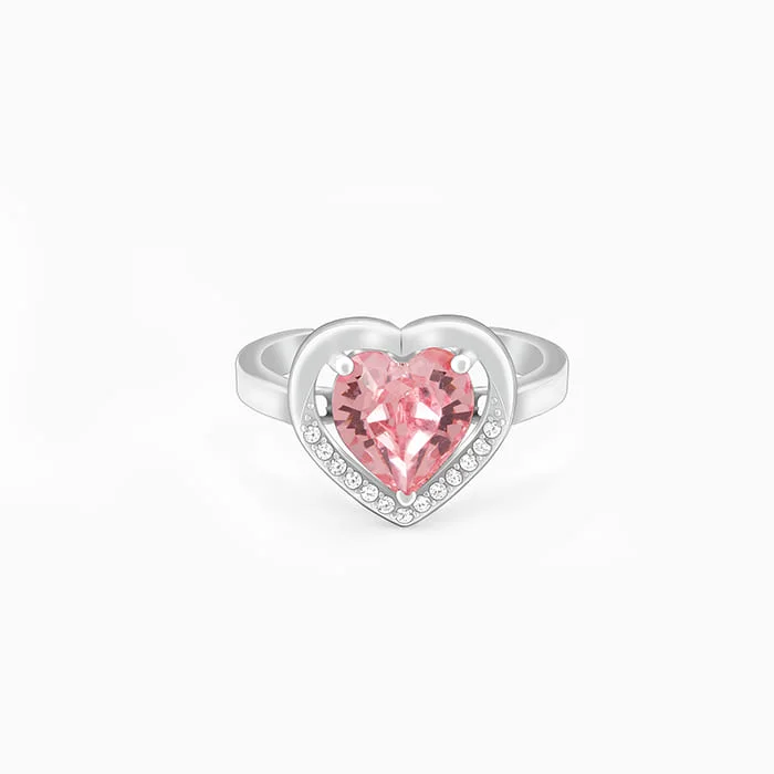 Art Deco - Inspired Women's Rings with Geometric Shapes in 14K GoldSilver Valentine Ring