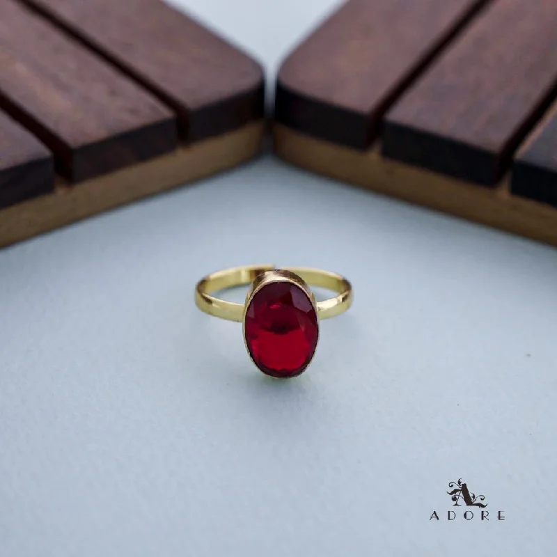 Glossy Oval Ring