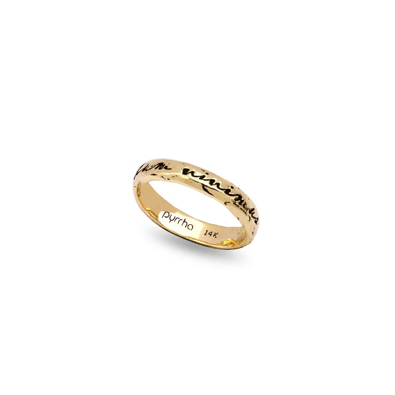 Diamond - Encrusted Women's Rings for Special Occasions in 18K GoldWhile We Live Let Us Live 14K Gold Poesy Ring Diamond - Encrusted Women's Rings for Special Occasions in 18K GoldWhile We Live Let Us Live 14K Gold Poesy Ring