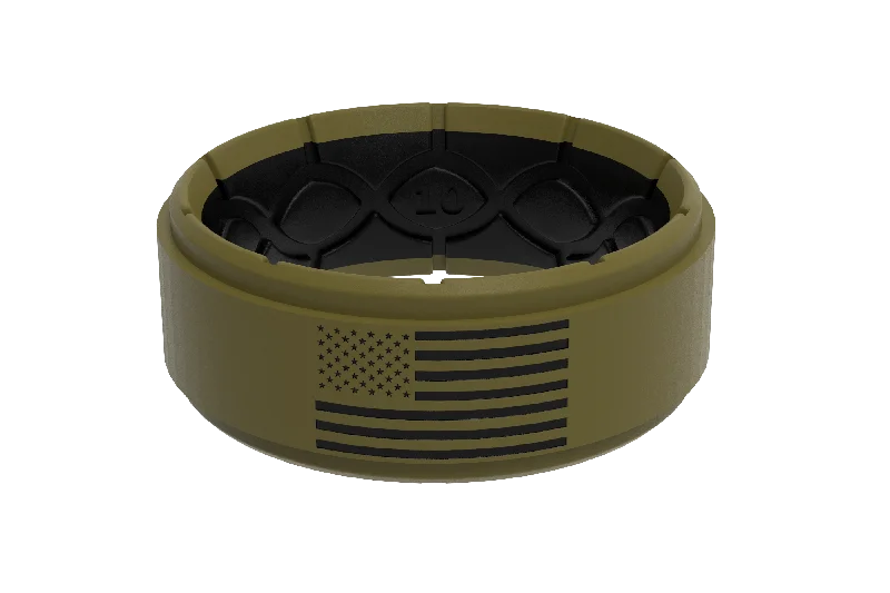 Men's music - note rings for musiciansZeus Step Hero America Olive Drab Ring