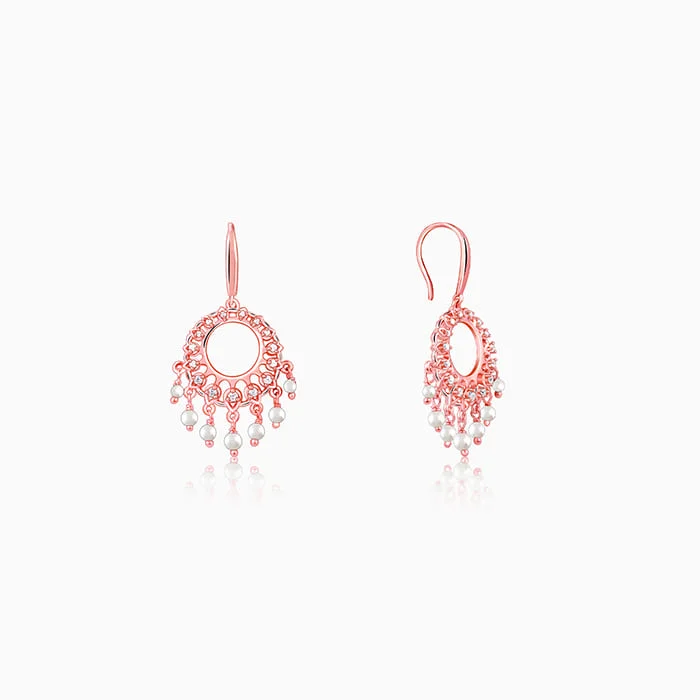 Large hoop earringsRose Gold Mohini Earrings