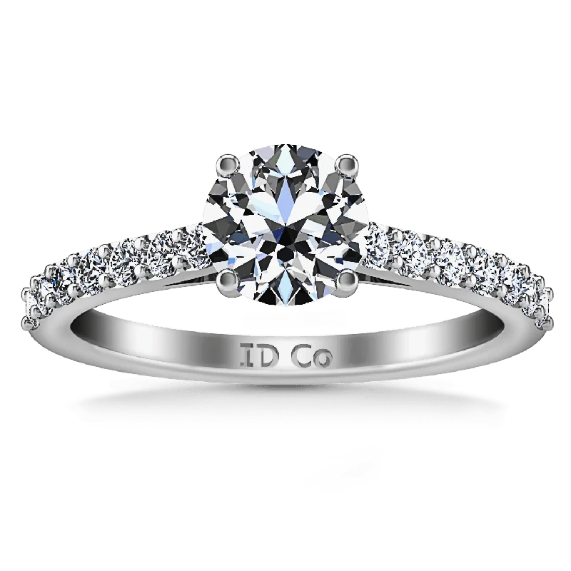 Floral - Patterned Women's Rings in 18K Yellow Gold for a Feminine LookRound Diamond Pave Engagement Ring Harmoney 14K White Gold Floral - Patterned Women's Rings in 18K Yellow Gold for a Feminine LookRound Diamond Pave Engagement Ring Harmoney 14K White Gold