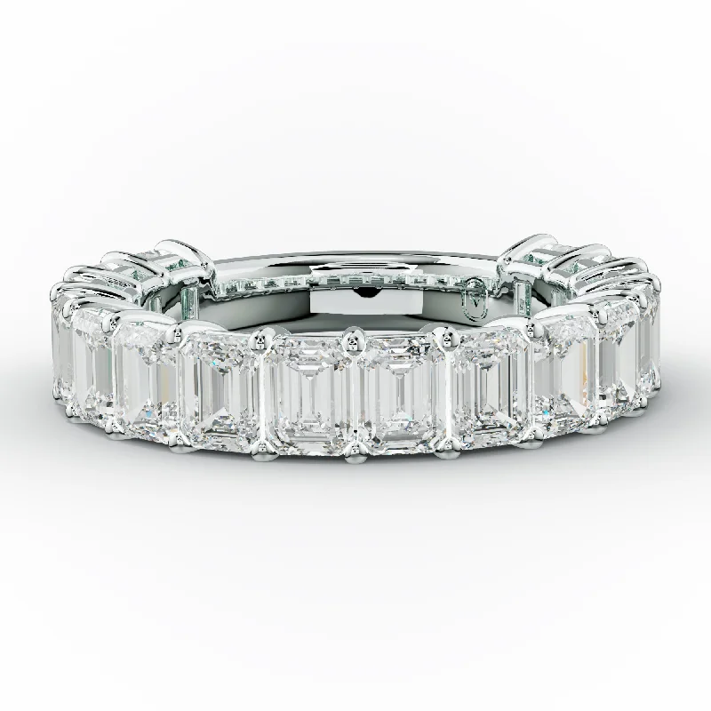 Anniversary rings with a prong - set diamond for maximum sparkle4.0 Carat Emerald Diamond Anniversary Band Anniversary rings with a prong - set diamond for maximum sparkle4.0 Carat Emerald Diamond Anniversary Band